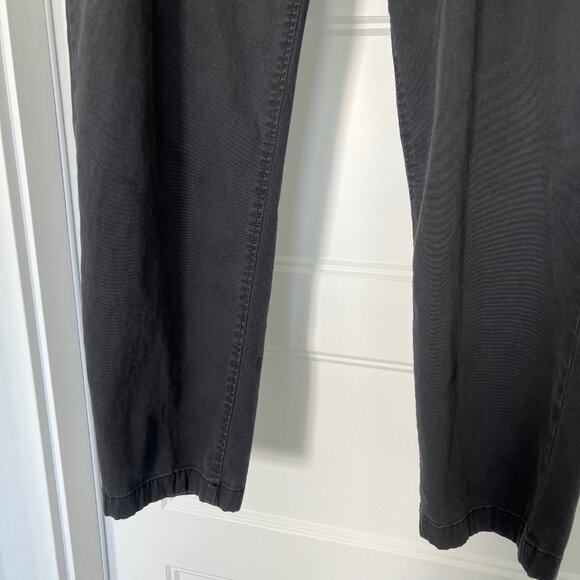 Eddie Bauer Women Charcoal Gray Cotton High-Rise Utility Crop Pants, Size 18 - Picture 4 of 8